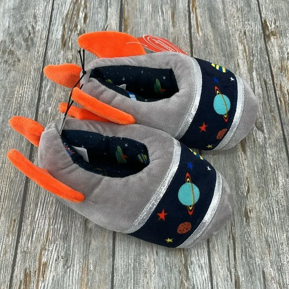 Toddler Baby Boys Comfy Cozy Slippers Shoes 2-Pack Size 7/8